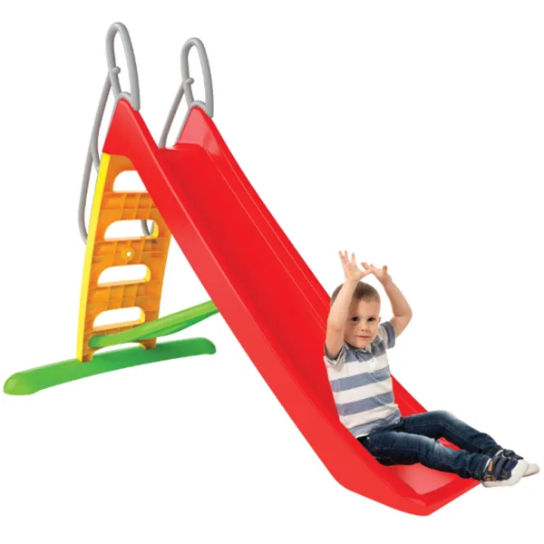 Scivolo Speed con corrimano di sicurezza, di colore rosso, 170 cm