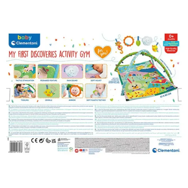Scopri! Tappeto gioco con animali e accessori 61x82 cm - Clementoni baby immagine 3