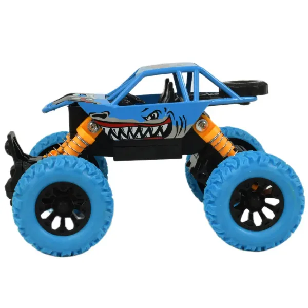 Serie Big Foot: Auto fuoristrada a forma di squalo con ruote a molla in due varianti, 13 cm immagine 7