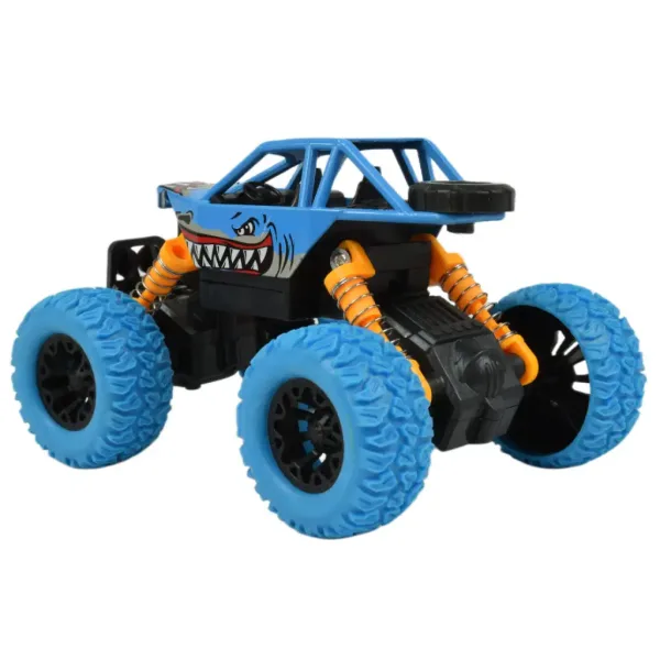 Serie Big Foot: Auto fuoristrada a forma di squalo con ruote a molla in due varianti, 13 cm immagine 8
