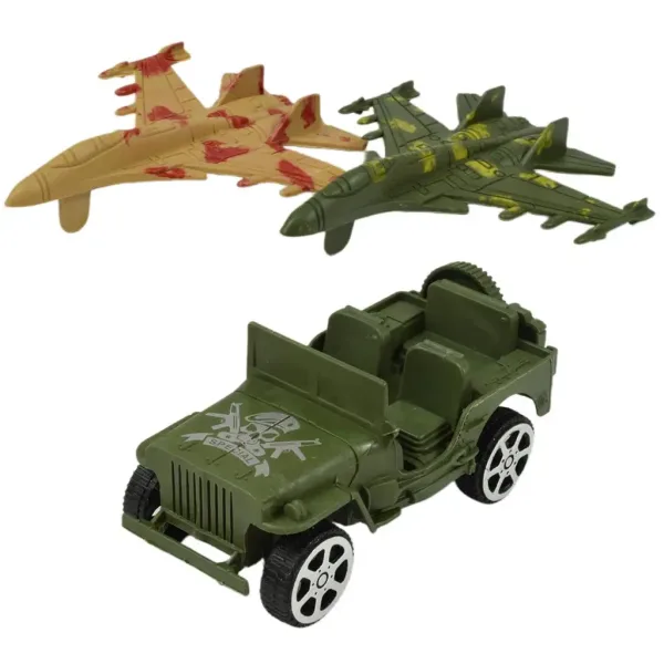 Set Militare: Grande set di gioco militare con veicoli e figure di soldati immagine 2