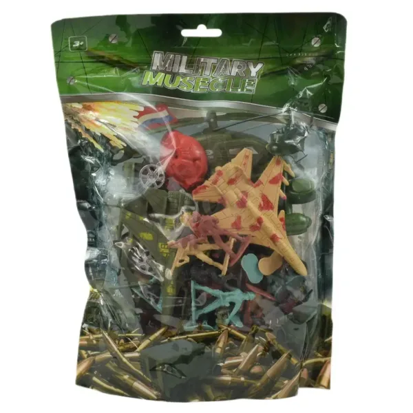 Set Militare: Grande set di gioco militare con veicoli e figure di soldati immagine 4