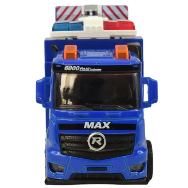 Set Polizia: Camion della polizia a retrocarica con luci e suoni in diverse varianti 19cm 1 pezzo immagine 16