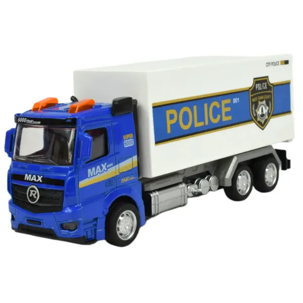 Set Polizia: Camion della polizia a retrocarica con luci e suoni in diverse varianti 19cm 1 pezzo immagine 2
