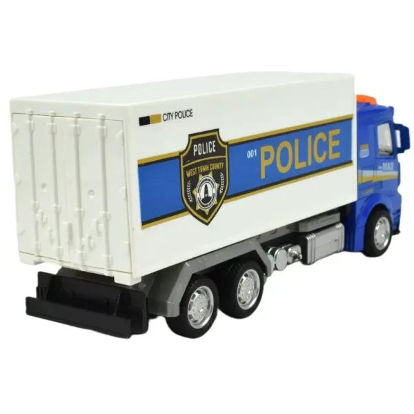 Set Polizia: Camion della polizia a retrocarica con luci e suoni in diverse varianti 19cm 1 pezzo immagine 5