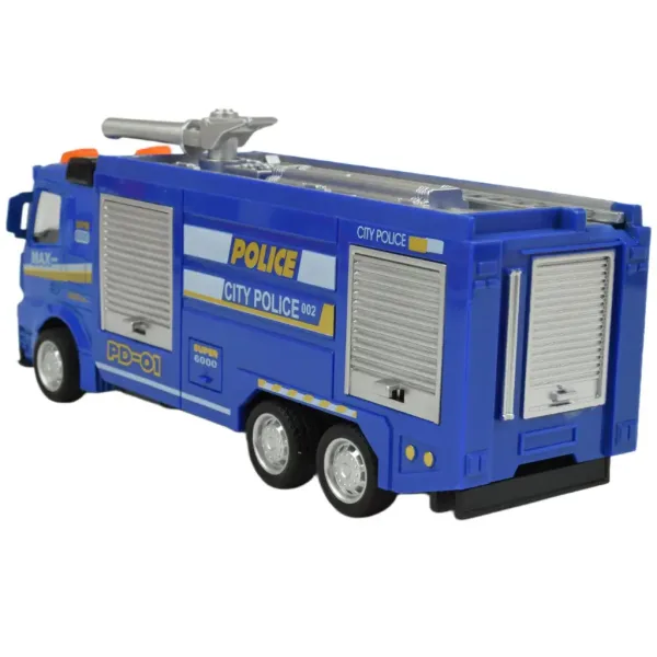 Set Polizia: Camion della polizia a retrocarica con luci e suoni in diverse varianti 19cm 1 pezzo immagine 9