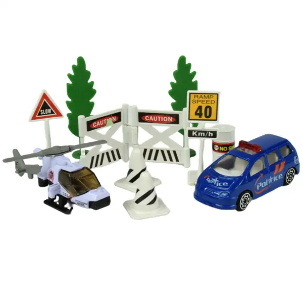 Set Polizia: Set di veicoli e accessori della polizia in diverse varianti 1 pezzo immagine 2