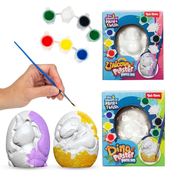 Set creativo da pittura con dinosauro o unicorno immagine 1