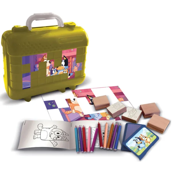 Set creativo di timbri Bluey in valigetta - Multiprint immagine 2