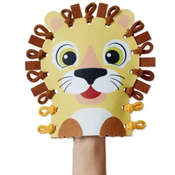 Set creativo per la creazione di burattini di animali selvatici - Melissa & Doug immagine 3