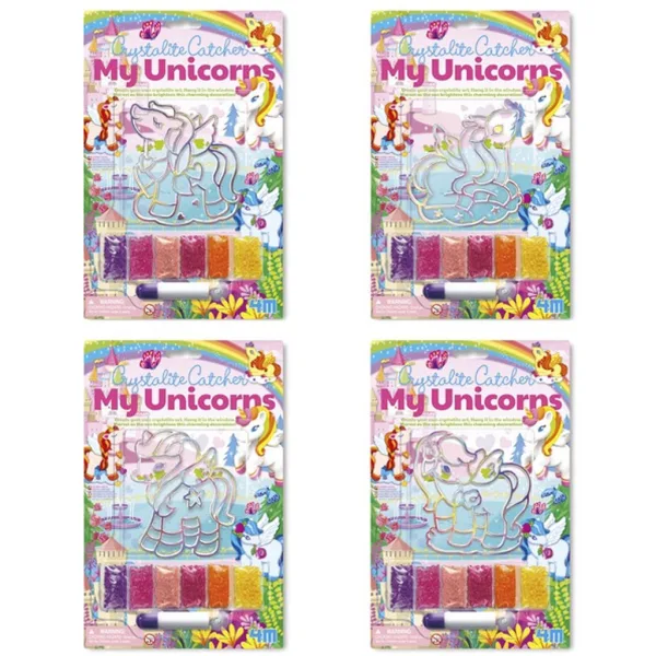 Set creativo per realizzare immagini con cristalli a tema unicorno, in varie versioni, 1 pezzo immagine 1