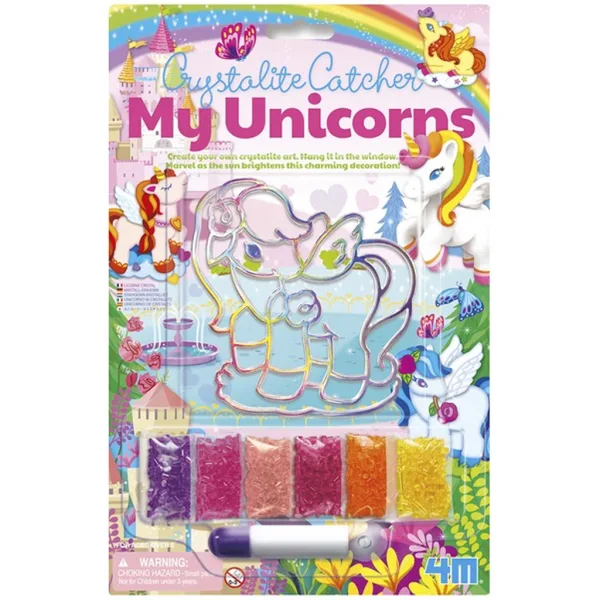 Set creativo per realizzare immagini con cristalli a tema unicorno, in varie versioni, 1 pezzo immagine 5