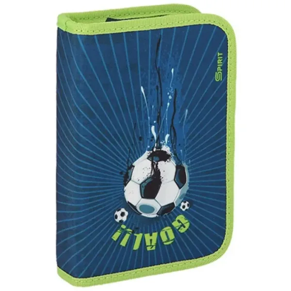 Set da 4 pezzi: zaino ergonomico per la scuola a tema calcio con astuccio. immagine 4