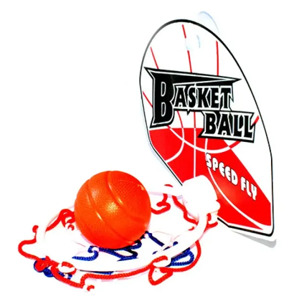 Set da basket con tabellone a ventosa da tavolo con palla immagine 3