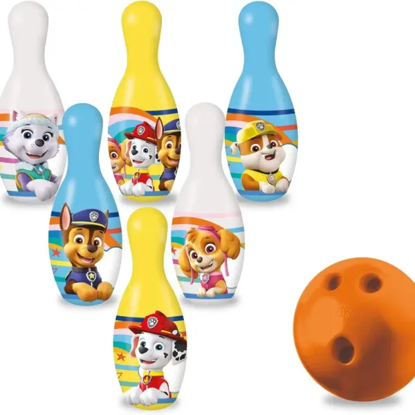 Set da bowling Paw Patrol con 6 birilli - Mondo Toys immagine 2