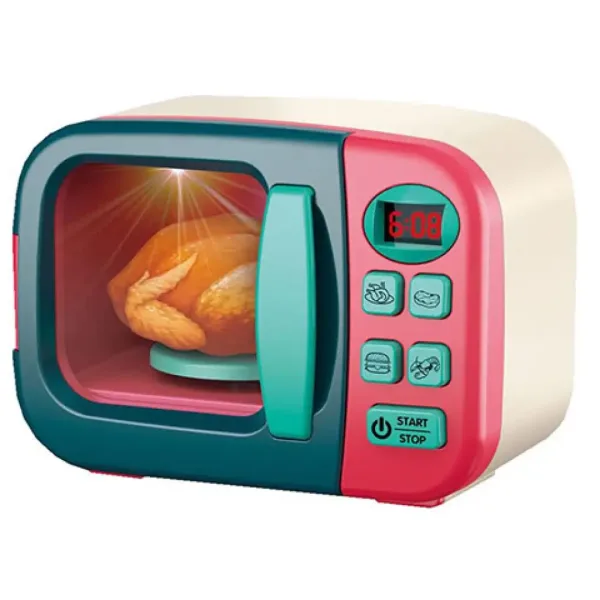 Set da gioco forno a microonde Mini Appliance con luce immagine 2