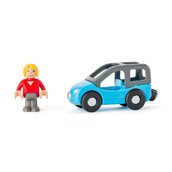 Set da gioco: garage in legno a due piani con veicoli - Woodyland immagine 4