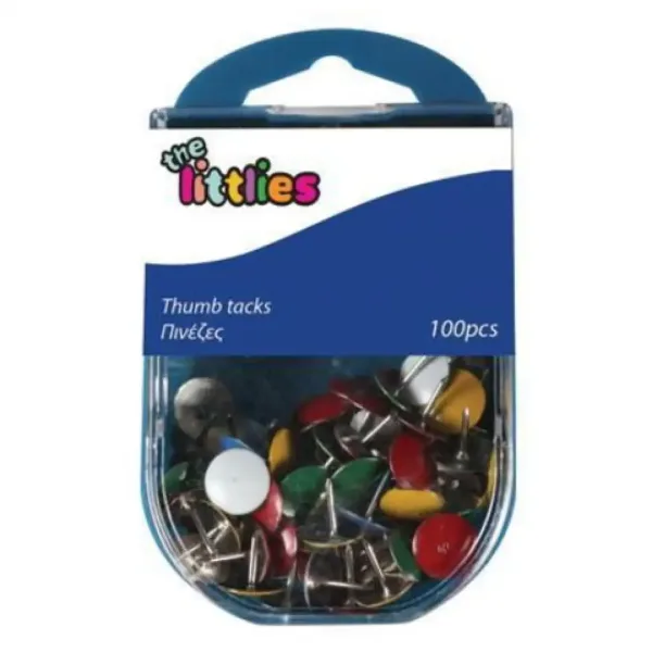 Set di 100 puntine colorate immagine 1