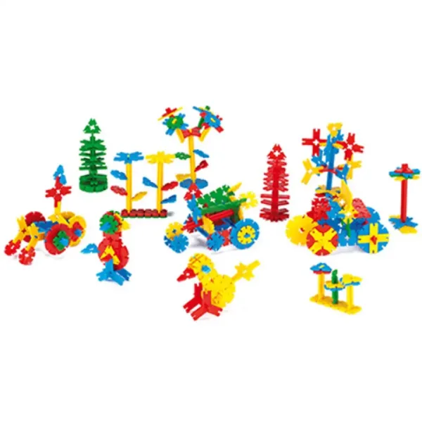 Set di 180 pezzi di elementi costruttivi bidimensionali in contenitore - Wader immagine 3