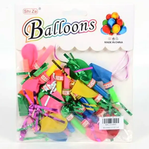 Set di 20 palloncini colorati e lucenti per feste immagine 1