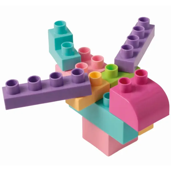 Set di 50 blocchi da costruzione pastello per bambini - Wader immagine 3