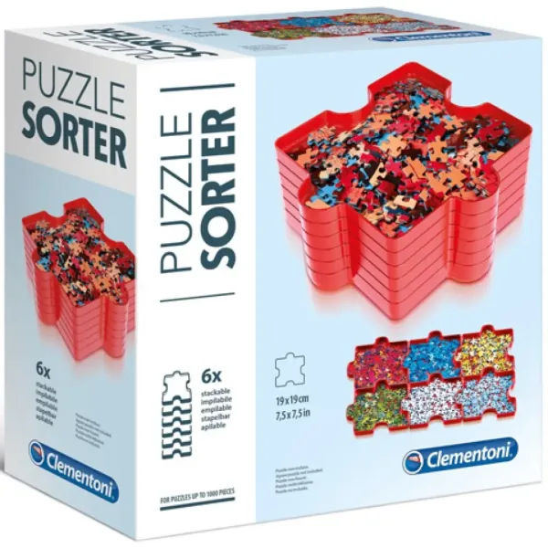 Set di 6 vassoi per ordinare puzzle - Clementoni immagine 1