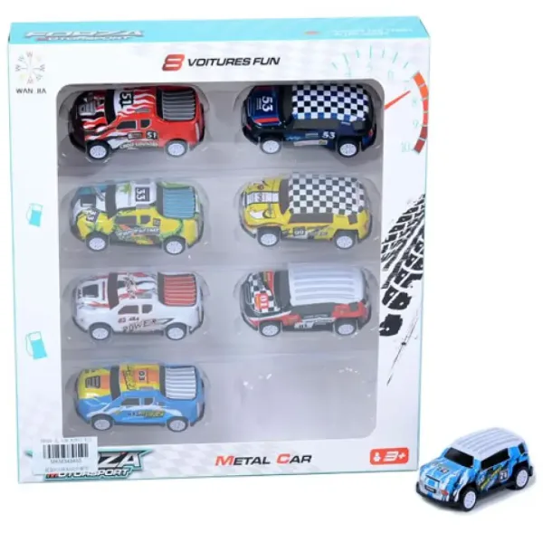 Set di 8 macchinine a retrocarica Forza Motorsport immagine 1
