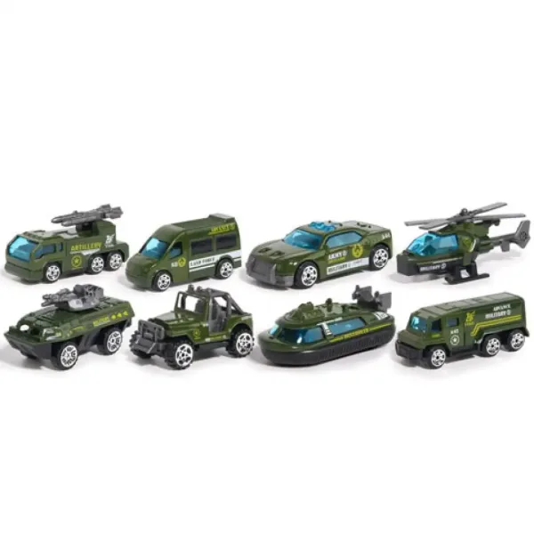 Set di 8 mini auto militari X-Military immagine 2