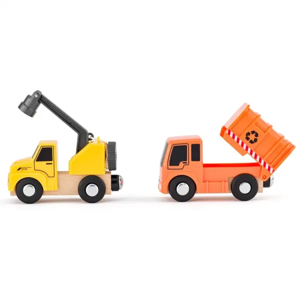 Set di 8 veicoli da lavoro con figura - Woodyland immagine 2