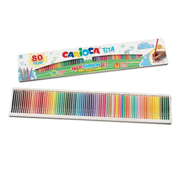 Set di 80 matite colorate Tita Maxi Rainbow - Carioca immagine 2