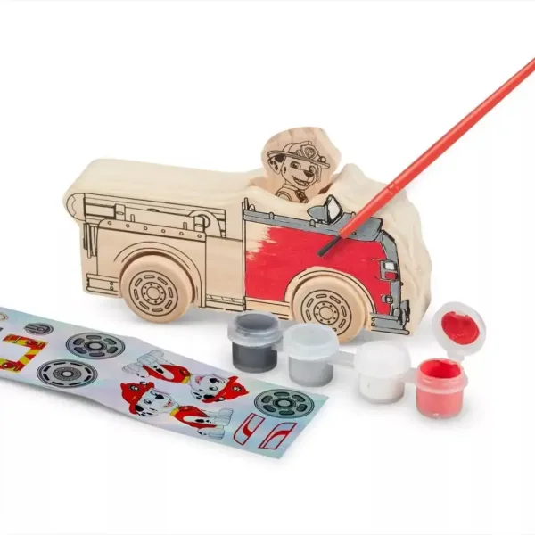 Set di Pittura Veicoli in Legno Paw Patrol – Melissa & Doug immagine 2
