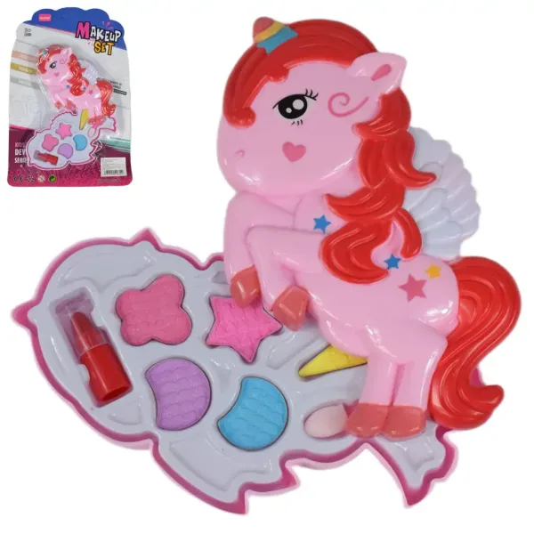 Set di Trucco: Palette di ombretti con unicorni e rossetto immagine 1