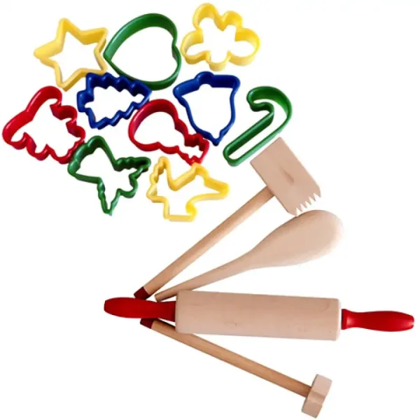 Set di accessori da cucina in legno con 15 pezzi immagine 2