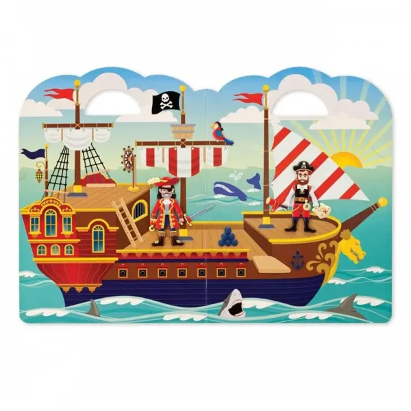 Set di adesivi gonfiabili pirata - Melissa & Doug immagine 3