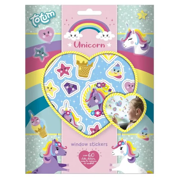 Set di adesivi per finestre: Unicorni - Totum immagine 1