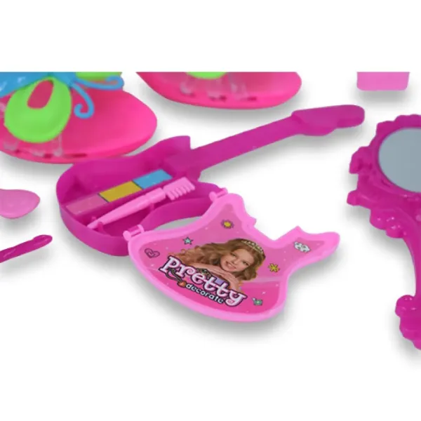 Set di bellezza con scarpe, trucco e accessori per parrucchiere in borsa immagine 3