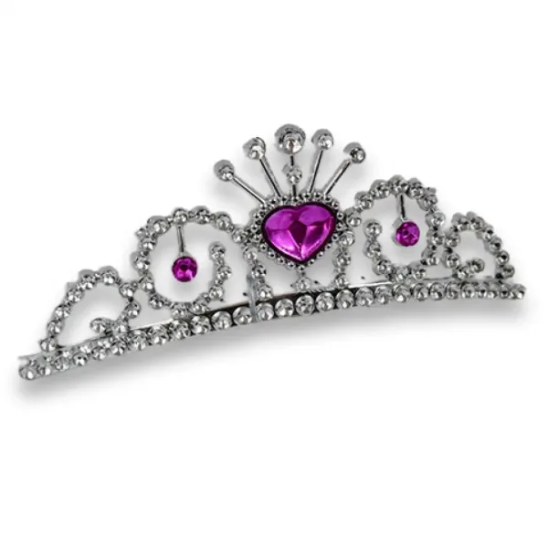 Set di bellezza da principessa con tiara, collana e bacchetta magica immagine 3