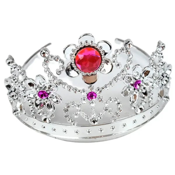 Set di bellezza da principessa con tiara, fermaglio, orecchini e bacchetta magica immagine 3