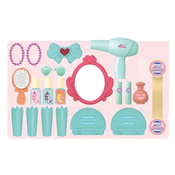 Set di bellezza in valigia pieghevole, set da 25 pezzi immagine 2