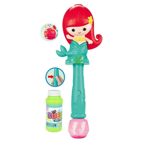 Set di bolle di sapone a forma di sirena con effetti luminosi e sonori immagine 2