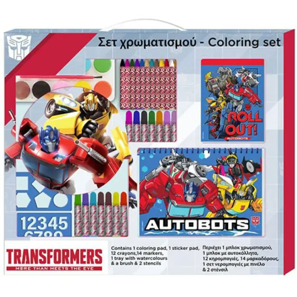 Set di colorazione Transformers 54x27cm immagine 1