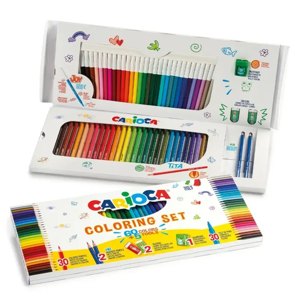 Set di colori 65 pezzi - Carioca immagine 1