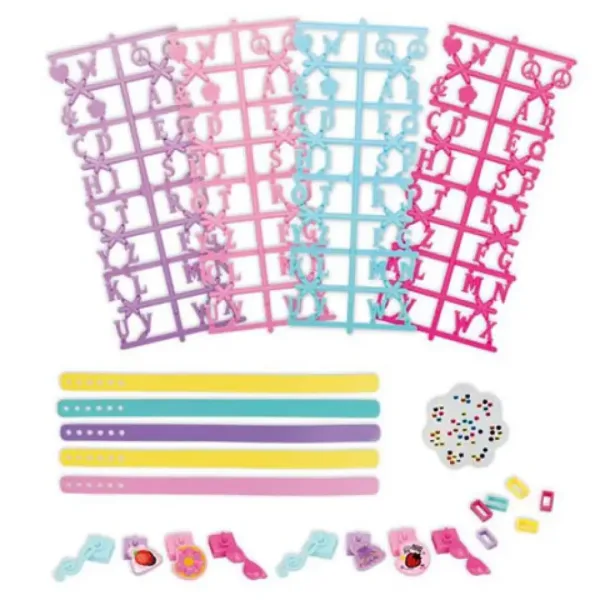 Set di creazione braccialetti Fashion Star con lettere e accessori immagine 2
