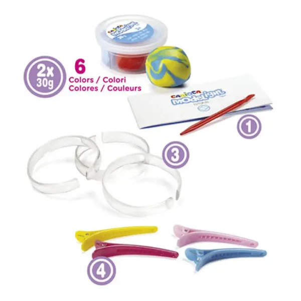 Set di creazione braccialetti e fermagli per capelli Modelight Bijoux - Carioca immagine 2