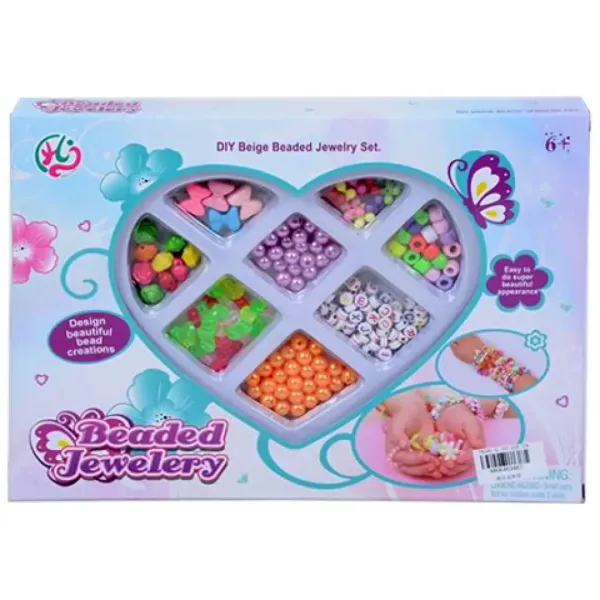 Set di creazione di gioielli in contenitore a forma di cuore immagine 1