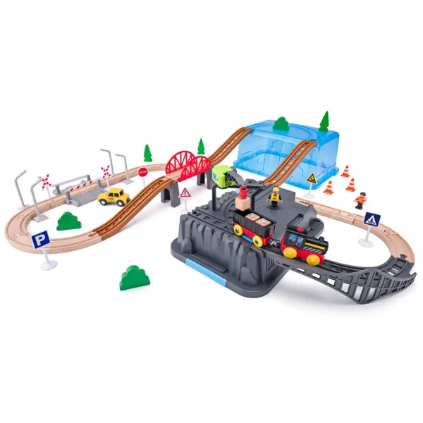 Set di estrazione con binario ferroviario 54 pezzi - Woodyland immagine 2