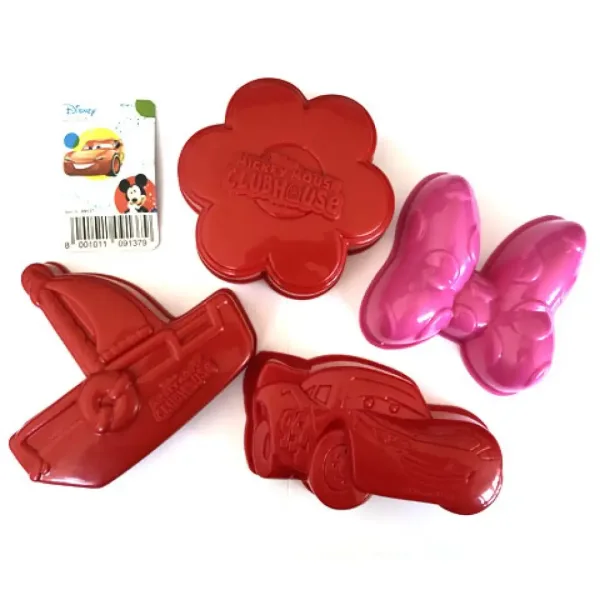 Set di formine per sabbia Disney Cars e Minnie Mouse 4 pezzi immagine 3