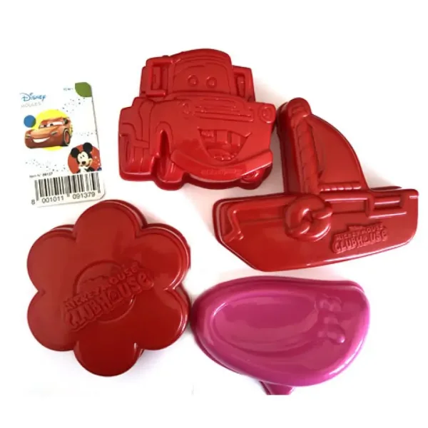 Set di formine per sabbia Disney Cars e Minnie Mouse 4 pezzi immagine 4