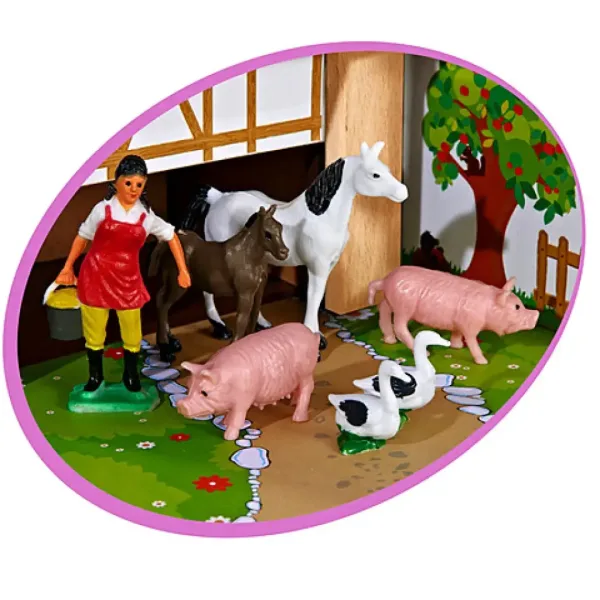 Set di giochi in legno da fattoria - Eichhorn immagine 2