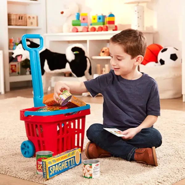 Set di gioco carrello della spesa con ruote - Melissa & Doug immagine 3